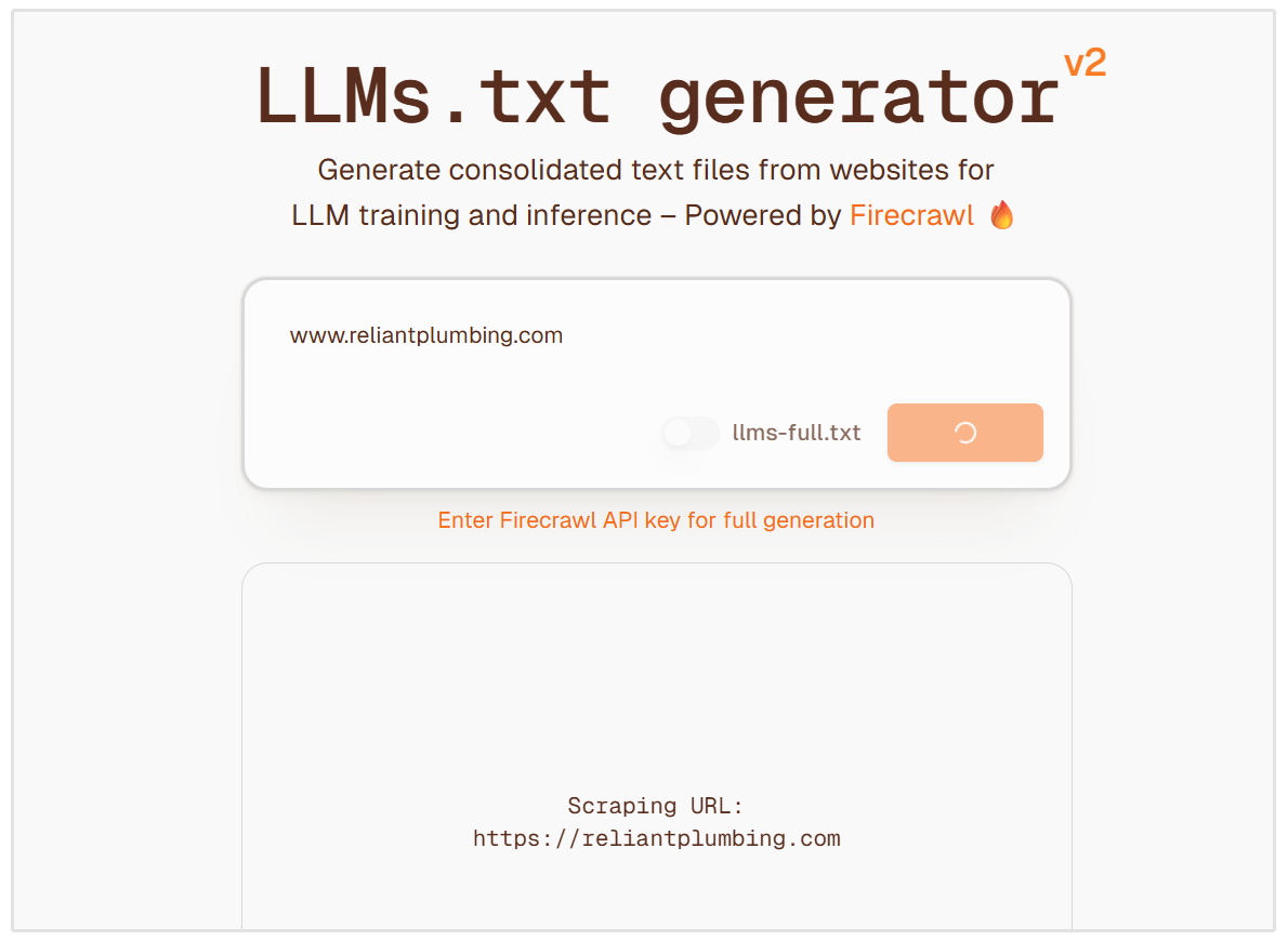 Outil générateur LLMs.txt
